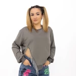 Frauen Sweatshirt B73031 Grau Kikiriki