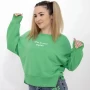Frauen TR20-12011 Sweatshirt grün Kikiriki
