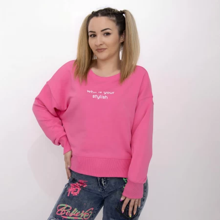 Frauen Sweatshirt TR20-12011 Fuchsia | Kikiriki