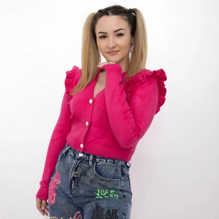 Frauen Sweatshirt HJD7873 Fuksja | Kikiriki