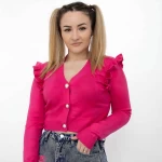 Frauen Sweatshirt HJD7873 Fuksja | Kikiriki