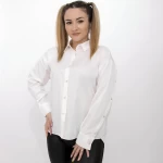 Frauenhemd C28078 Weiß | Kikiriki