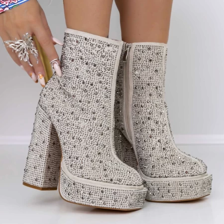 Kurze High Heels und 3KV10 -Plattform weiß Mei