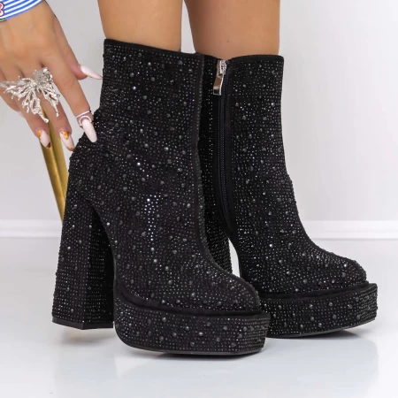 Kurze High Heels und 3KV10 -Plattform schwarz | Mei