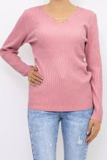 Frauen D695 Pink Sweatshirt Mode