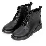 Frauenstiefel im Frühling-Autumn 133-8 Schwarz | Gebildet