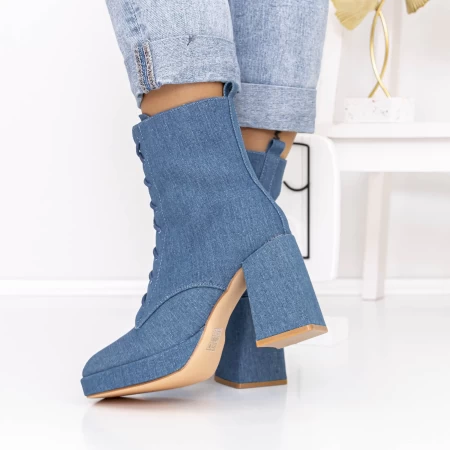 Kurze High Heels und 3KV20 Plattform Light Blue | Mei