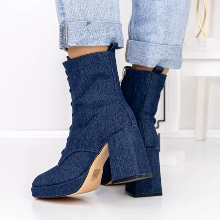 Kurze High Heels und 3KV20 -Plattform dunkelblau Mei