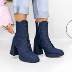 Kurze High Heels und 3KV20 -Plattform dunkelblau Mei