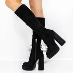 Kurze High Heels und 3KV12 -Plattform schwarz | Mei