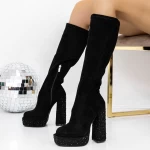 Kurze High Heels und 3KV12 -Plattform schwarz | Mei