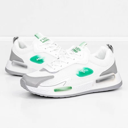 Herren Sportschuhe A99 White-Green Mei