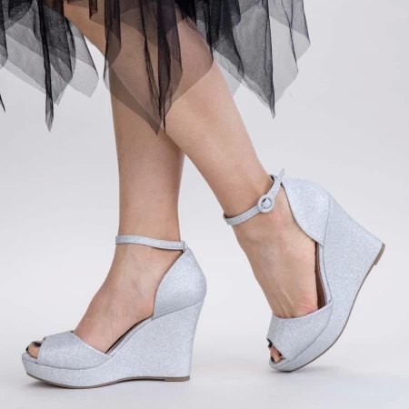 Sandalen auf der XDT271A Silberplattform Mei