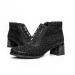 Kurze Stiefel mit einer dicken Ferse KD3-1A Black Jose Simon
