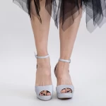 Sandalen auf der XDT271A Silberplattform Mei