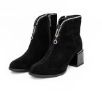 Kurze Stiefel mit einer dicken Ferse KD18-30A Black Jose Simon