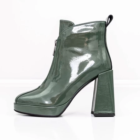 Kurze Stiefel mit einer dicken Ferse M03-03B Green Jose Simon