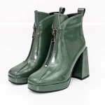 Kurze Stiefel mit einer dicken Ferse M03-03B Green Jose Simon