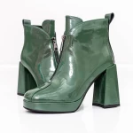 Kurze Stiefel mit einer dicken Ferse M03-03B Green Jose Simon