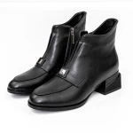 Kurze Stiefel mit einer dicken Ferse K21698-3A Black Jose Simon