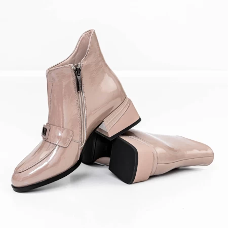 Kurze Stiefel mit einer dicken Ferse K21698-3c Peach Jose Simon