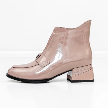 Kurze Stiefel mit einer dicken Ferse K21698-3c Peach Jose Simon
