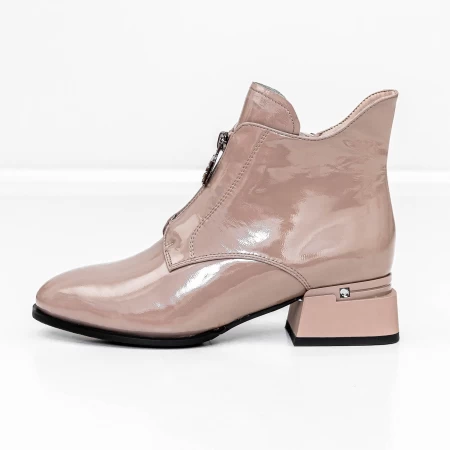 Kurze Stiefel mit einer dicken Ferse K21713-6A Peach Jose Simon
