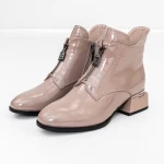 Kurze Stiefel mit einer dicken Ferse K21713-6A Peach Jose Simon