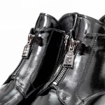 Kurze Stiefel mit einer dicken Ferse K21713-6c Black Jose Simon