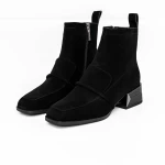 Kurze Stiefel mit einer dicken Ferse M12-01A Black Jose Simon