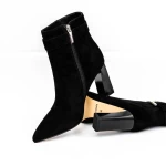 Kurze Stiefel mit einer dicken Ferse K2942-W85C Black Jose Simon