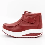 Frauenstiefel mit Pelz T5024 rot Engelblau