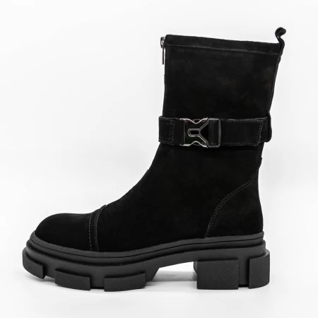 Frauenstiefel im Frühjahr TN6315-2 Schwarz | Engelblau