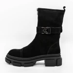 Frauenstiefel im Frühjahr TN6315-2 Schwarz | Engelblau