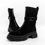 Frauenstiefel im Frühjahr TN6315-2 Schwarz | Engelblau