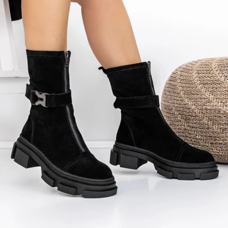 Frauenstiefel im Frühjahr TN6315-2 Schwarz | Engelblau