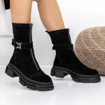 Frauenstiefel im Frühjahr TN6315-2 Schwarz | Engelblau