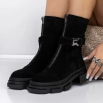 Frauenstiefel im Frühjahr TN6315-2 Schwarz | Engelblau