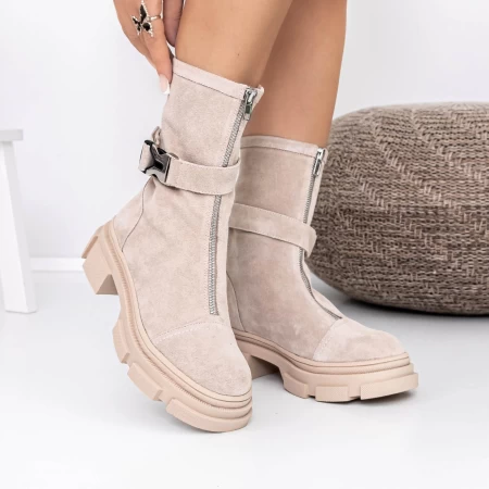 Frauenstiefel im Frühjahrstiefel TN6315-1 Beige | Engelblau