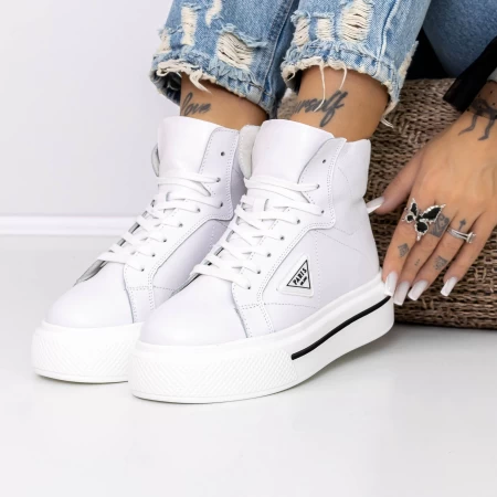 Frauenstiefel im Frühling-Jessień AW431 White | Engelblau