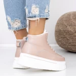 Frauenstiefel im Frühling-Jesień AW420 Dark Pink | Engelblau