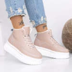 Frauenstiefel im Frühling-Jesień AW420 Dark Pink | Engelblau