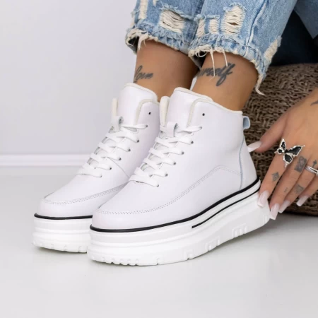 Frauenstiefel im Frühling-Jessień AW420 White | Engelblau