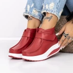 Frauenstiefel mit Pelz T5024 rot Engelblau