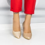 Dicke Fersenschuhe Ty6a Champagner | Mei