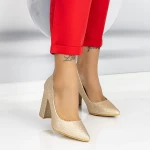 Dicke Fersenschuhe Ty6a Champagner | Mei