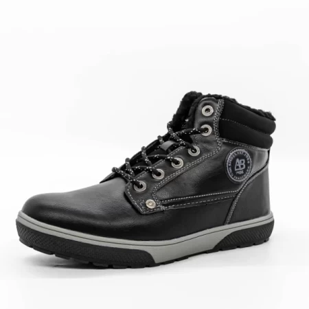Männer A9286 Black Stiefel Axtboxen