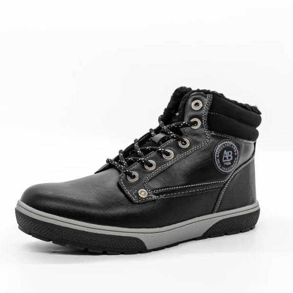 Männer A9286 Black Stiefel Axtboxen