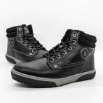 Männer A9286 Black Stiefel Axtboxen
