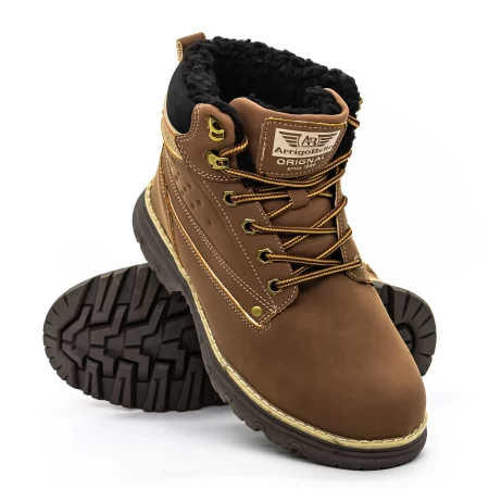 Herren ARM2212-3 Braune Stiefel Axtboxen
